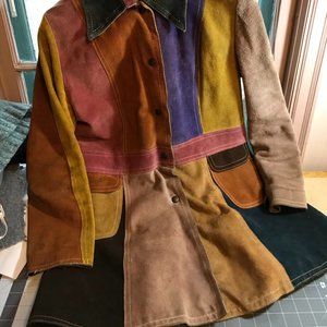 VINTAGE Patchwork Suede Coat GASSYJACK - Canada